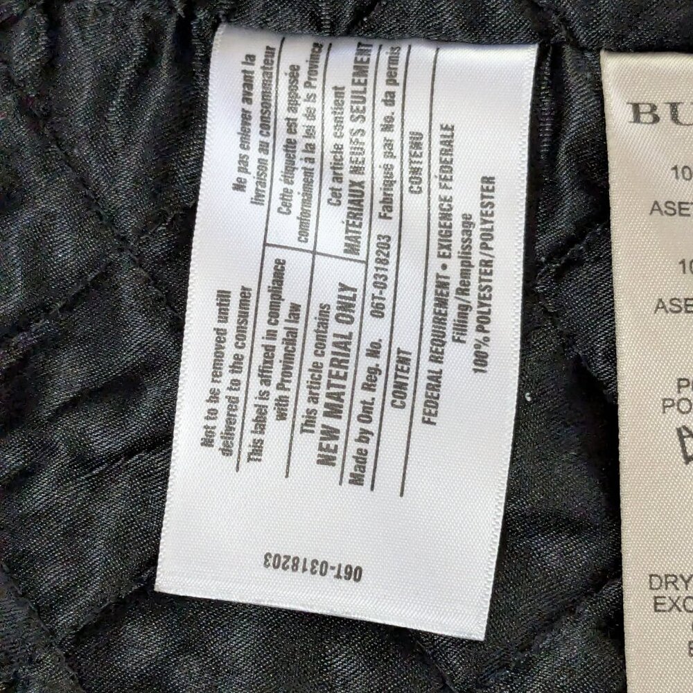 Burberry Brit black trench coat with removable shell size 2 or XS - Picture 5 of 7